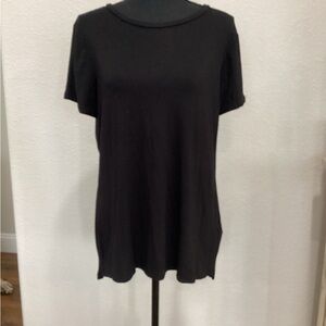 Ellen Tracy Black Short Sleeve Tee